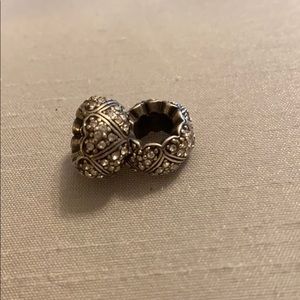 Connecting heart charms
